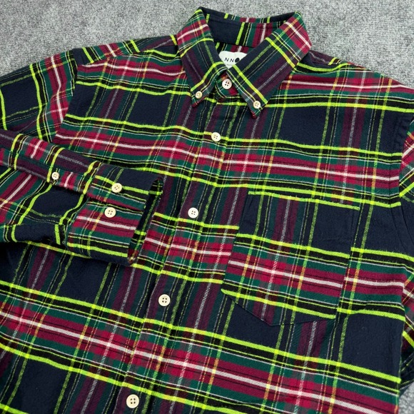 NN07 Other - NN07‎ No Nationality Shirt Mens Large Plaid Levon Button Down Long Sleeve Pocket